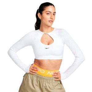 Nike NWOT dri fit long sleeve cropped sports bra